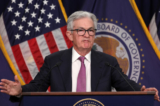 Chủ tịch Hội đồng Dự trữ Liên bang Jerome Powell nói trong cuộc họp báo sau cuộc họp của Ủy ban Thị trường Mở Liên bang tại Hoa Thịnh Đốn, hôm 01/02/2023. (Ảnh: Kevin Dietsch/Getty Images)