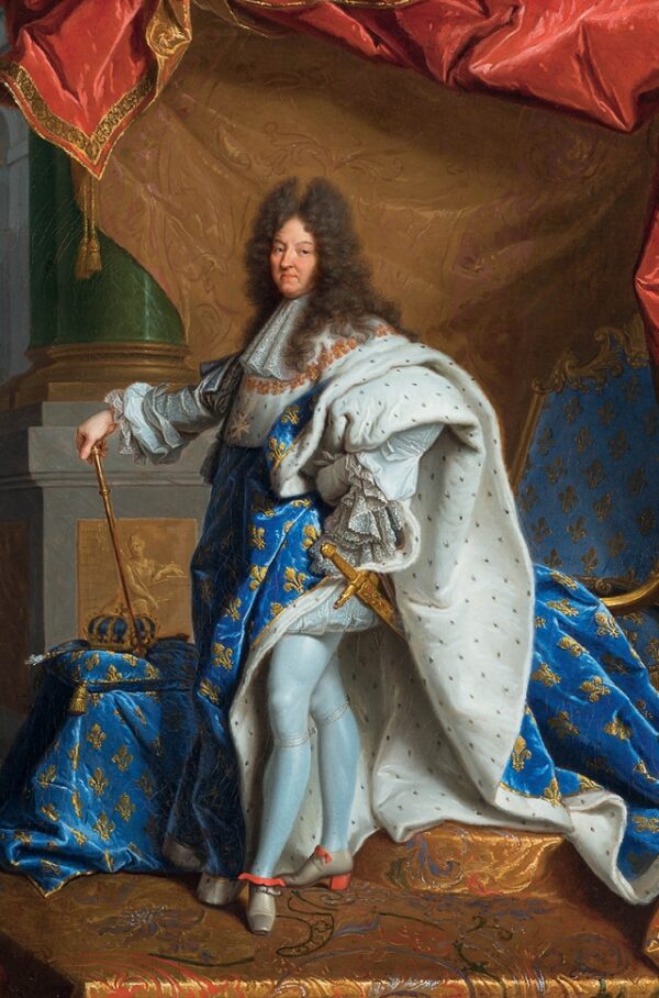 Bức chân dung của Vua Louis XIV do họa sĩ Hyacinthe Rigaud thực hiện, khoảng năm 1701. Bảo tàng Louvre. (Ảnh: PD-US)