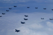 Chiến đấu cơ F-16 của Hoa Kỳ trong một bức ảnh tư liệu. (Ảnh: Bộ Quốc phòng Nam Hàn qua AP)