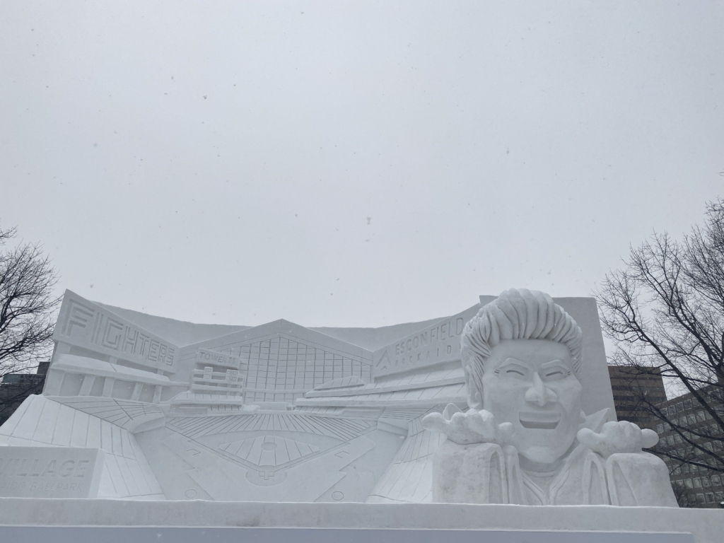 Lễ hội Tuyết Sapporo 2023. Tác phẩm: Sân vận động Hokkaido F VILLAGE. (Ảnh do tác giả cung cấp)