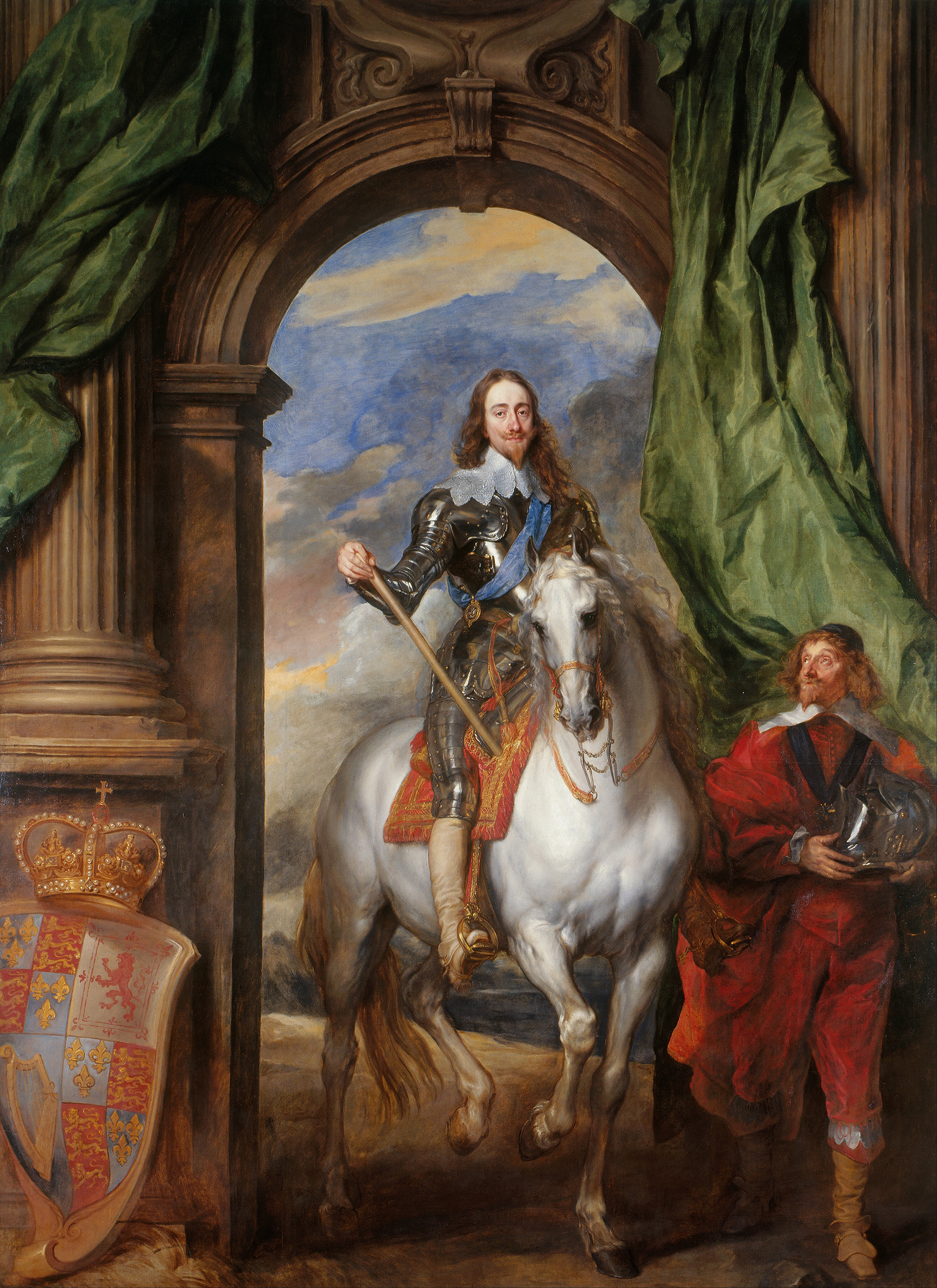 Tác phẩm “Charles I (1600–1649) With M. de St Antoine” (Vua Charles Đệ Nhất (1600–1649) cùng M. de St Antoine) của danh họa Anthony van Dyck, năm 1633. Tranh sơn dầu trên vải canvas. Bộ sưu tập Hoàng gia tại Lâu đài Windsor, Berkshire, Anh quốc. (Ảnh: Tài sản công)
