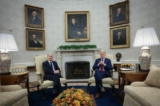 Tổng thống Joe Biden gặp Thủ tướng Đức Olaf Scholz tại Oval Office của Tòa Bạch Ốc hôm 03/03/2023 tại Hoa Thịnh Đốn. (Ảnh: Win McNamee/Getty Images)