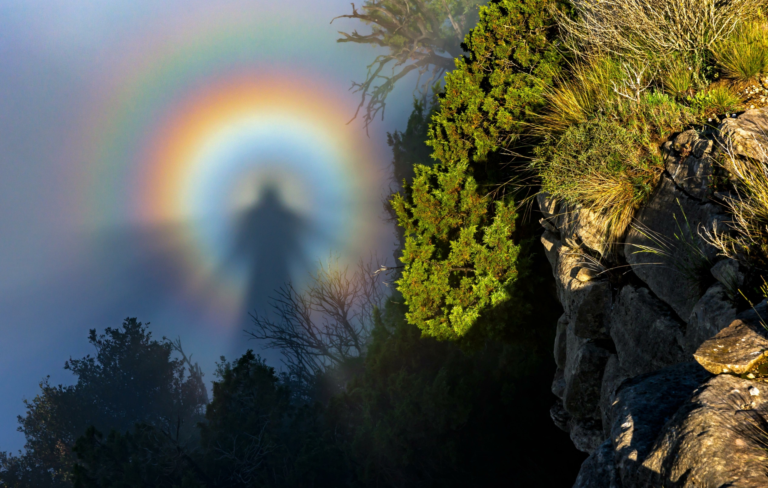 Bức ảnh “Ghost Under the Cliff” (Bóng ma dưới vách đá) của nhiếp ảnh gia Emili Vilamala Benito. (Ảnh: Đăng dưới sự cho phép của ông Emili Vilamala Benito/Hiệp hội Khí tượng Hoàng gia)