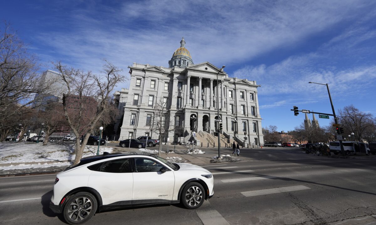 Tòa nhà Quốc hội Tiểu bang Denver hôm 09/01/2023. (Ảnh: David Zalubowski/AP Photo)