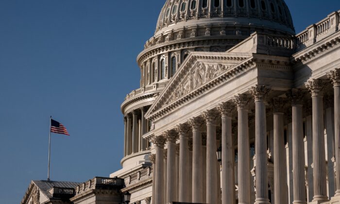 Điện Capitol Hoa Kỳ ở Hoa Thịnh Đốn hôm 01/03/2023. (Ảnh: Stefani Reynolds/AFP qua Getty Images)