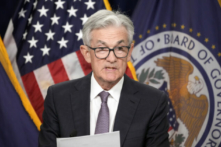 Chủ tịch Hội đồng Dự trữ Liên bang Jerome Powell nói trong một cuộc họp báo sau cuộc họp của Ủy ban Thị trường Mở Liên bang tại trụ sở của Cục Dự trữ Liên bang ở Hoa Thịnh Đốn vào ngày 21/09/2022. (Ảnh: Drew Angerer/Getty Images)