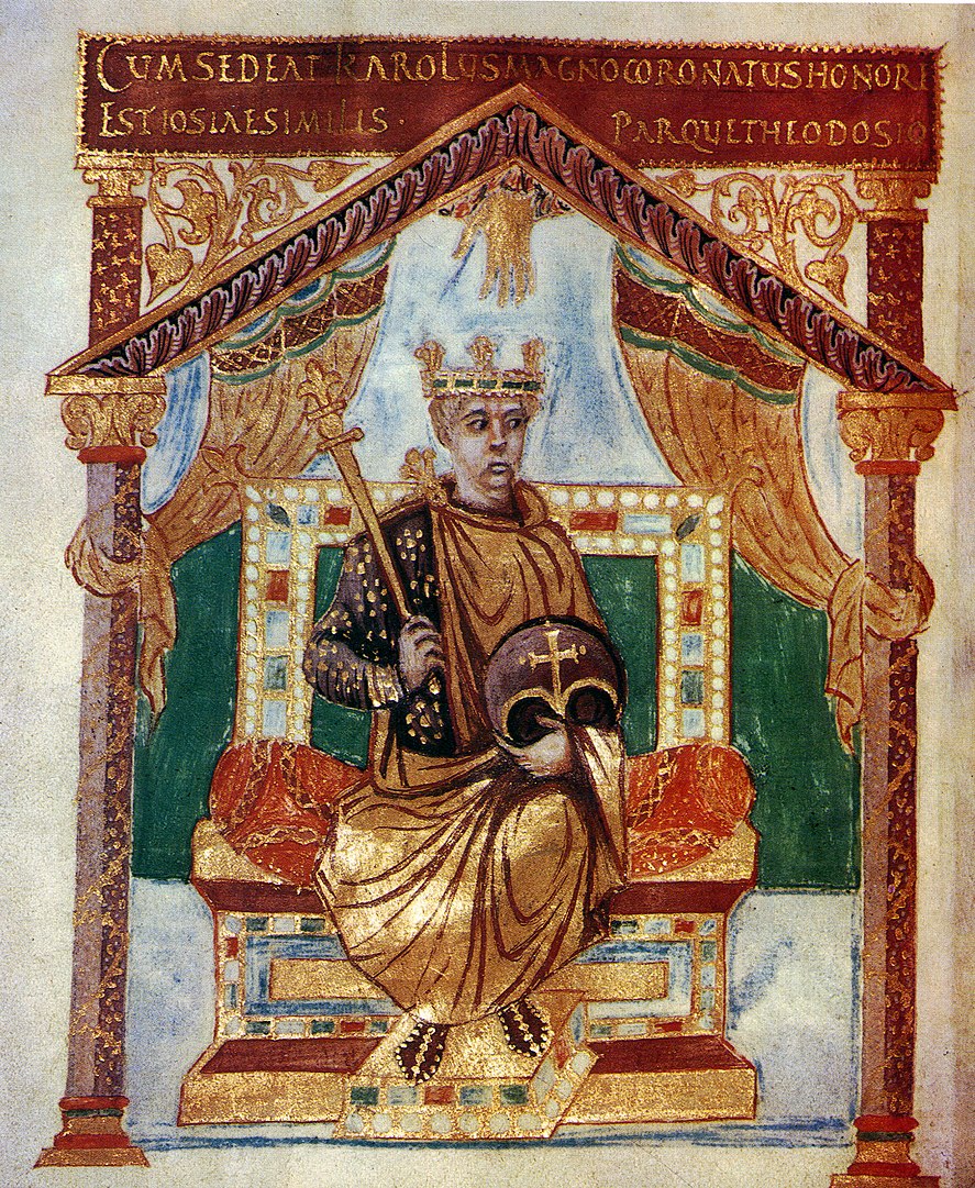 Kiệt tác Charles le Chauve trước 869, Psautier de Charles le Chauve, Bộ sưu tập bản thảo (Ảnh: Tài sản công)