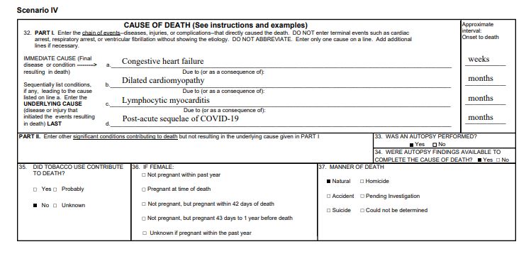 Một tình huống giả định được nêu trong hướng dẫn cập nhật của CDC. (Ảnh: CDC/Ảnh chụp màn hình qua The Epoch Times)