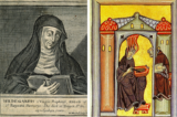 Được ca tụng như một nhà tiên tri với những khải tượng của mình, nữ tu Hildegard xứ Bingen đã viết nên những cuốn sách về trí tuệ và y học dân gian, sáng tác nhạc, đi vòng quanh Đức để thuyết giảng, cũng như cố vấn cho các lãnh đạo cao cấp trong nhà thờ và nhà nước. (Ảnh: Wellcome Library, London. Wellcome Images images@wellcome.ac.uk/CC BY 4.0; Tài sản công)