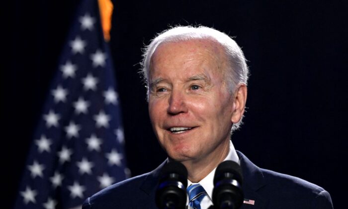 Tổng thống Joe Biden tại Baltimore, Maryland, hôm 01/03/2023. (Ảnh: Andrew Caballero-Reynolds/AFP/Getty Images)