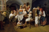 Chi tiết từ bức tranh “Buổi sáng Giáng Sinh,” 1844, tác phẩm của họa sỹ Ferdinand Georg Waldmüller, 1844. Tranh sơn dầu trên vải canvas; kích thước 25.4 inch x 33.3 inch. (Ảnh: Đăng dưới sự cho phép của Bảo tàng Belvedere)