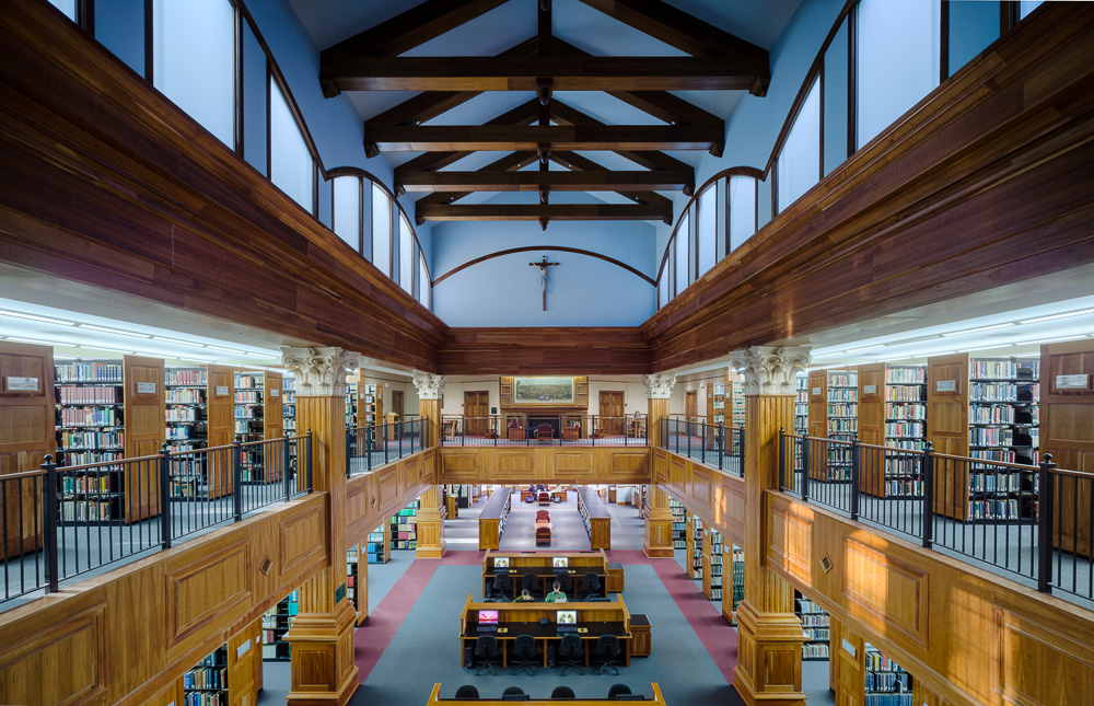 Thư viện trường Đại học Christendom xinh đẹp. (Ảnh: Đại học Christendom)