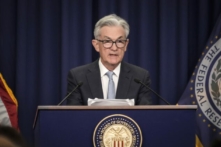 Chủ tịch Hội đồng Dự trữ Liên bang Jerome Powell nói trong một cuộc họp báo sau cuộc họp của Ủy ban Thị trường Mở Liên bang (FOMC) tại trụ sở của Cục Dự trữ Liên bang ở Hoa Thịnh Đốn, hôm 15/06/2022. (Ảnh: Drew Angerer/Getty Images)