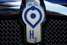 Một chiếc xe bán tải chạy bằng pin nhiên liệu hydro của Toyota Project Portal được trưng bày trong một sự kiện ở San Francisco, California, vào ngày 13/09/2018. (Ảnh: Stephen Lam/Reuters)