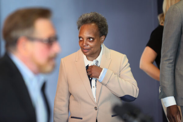 Thị trưởng Chicago Lori Lightfoot ngày 07/06/2021, tại Chicago, Illinois. (Ảnh: Scott Olson/Getty Images)