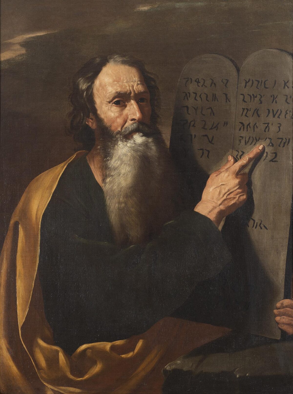 Bức họa “Moses” do họa sĩ Hendrick de Somer vẽ, (thuộc) Bộ sưu tập Tư nhân. (Ảnh: Tài sản công)