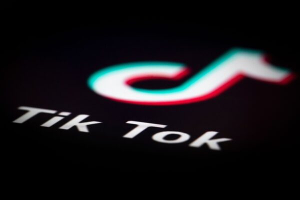 Logo của ứng dụng TikTok ngày 14/12/2018. (Ảnh: Joel Saget/AFP/Getty Images)