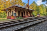 Đây là bảo tàng nhà ga đường sắt Ashland, tiểu bang New Hampshire, kể từ tháng 09/2022. Đó là một buổi chiều mùa thu đầy thơ mộng. (Ảnh: Đăng dưới sự cho phép của ông Tim Carter)