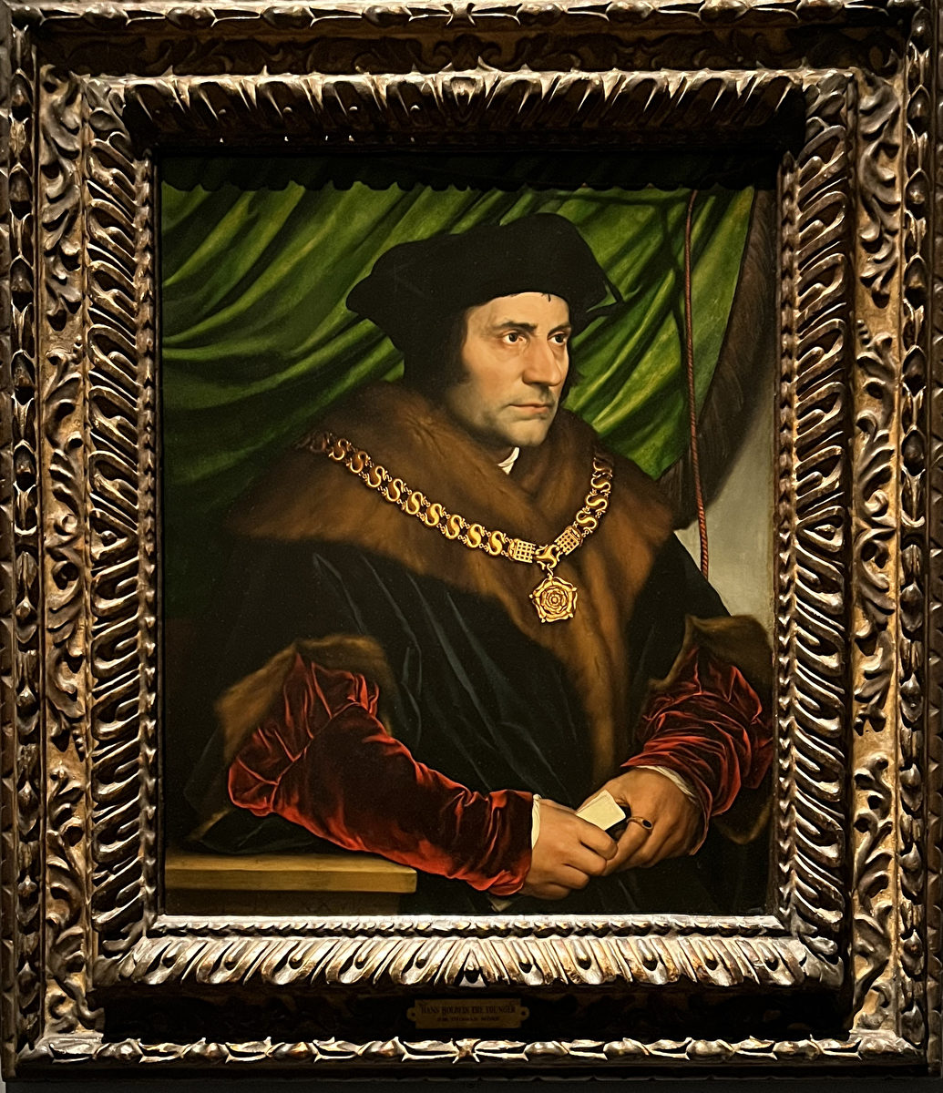 Hình 10: Chân dung Thomas More, tác phẩm của Hans Holbein the Younger. (Ảnh do Wei J C cung cấp)