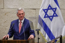 Chủ tịch Hạ viện Hoa Kỳ Kevin McCarthy diễn thuyết trước Quốc hội Israel ở Jerusalem, Israel, hôm 01/05/2023. (Ảnh: Noam Moskowitz/Văn phòng Báo chí Knesset)