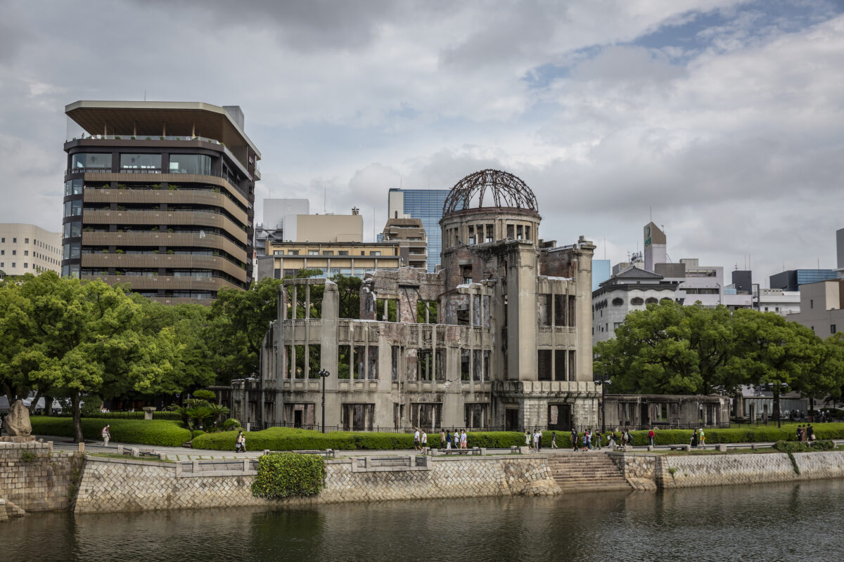 Vòm Bom Nguyên tử được chụp ở Hiroshima, Nhật Bản, vào ngày 05/08/2022. (Ảnh: Yuichi Yamazaki/Getty Images)