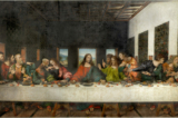 Bức tranh “The Last Supper” (Bữa tối cuối cùng) do các họa sĩ Leonardo da Vinci và Andrea Solari vẽ trên vải canvas, thế kỷ 16. (Ảnh: Đăng dưới sự cho phép của Đan phụ viện Tongerlo)