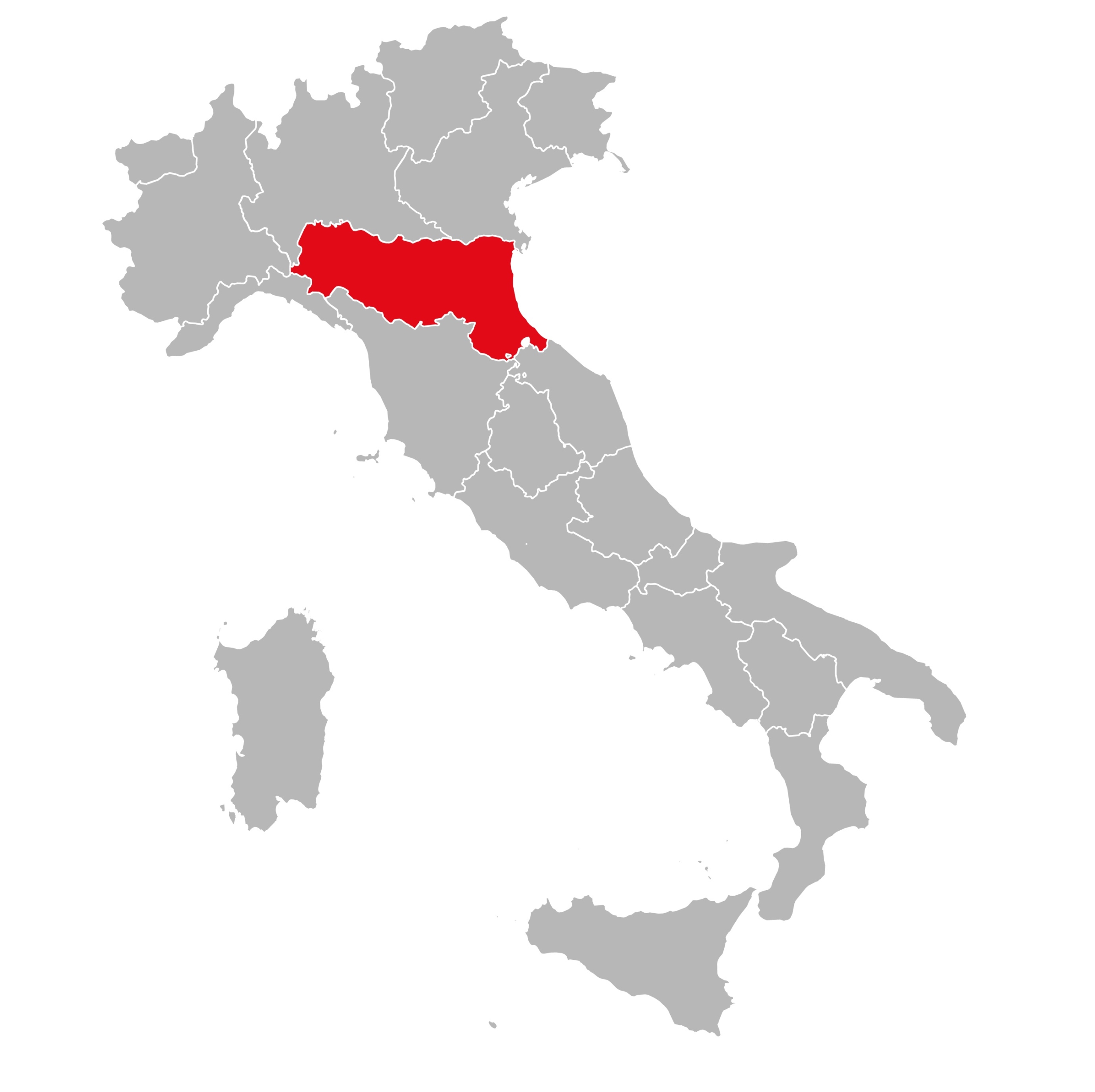 Vùng Emilia-Romagna bắt đầu phía đông nam Milan và vùng Lombardy và trải dài qua rìa phía Bắc của Tuscany, cho tới tận Biển Adriatic. (Ảnh: infinetsoft/Shutterstock)