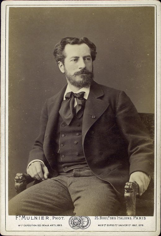 Điêu khắc gia người Pháp Frédéric Auguste Bartholdi vào khoảng năm 1880. Kho lưu trữ Thư viện Công cộng New York. (Ảnh: Tài sản công)