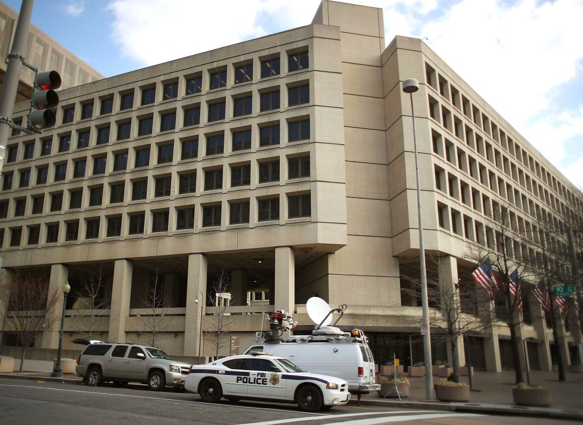 Trụ sở của FBI được nhìn thấy ở Washington, D.C. (Ảnh: Mark Wilson/Getty Images)