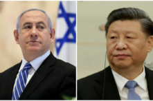 (Bên trái) Thủ tướng Israel Benjamin Netanyahu tham dự cuộc họp nội các làm việc đầu tiên của chính phủ mới tại Hội trường Chagall ở Knesset, Quốc hội Israel ở Jerusalem ngày 24/05/2020. (Ảnh: Abir Sultan/Pool qua Reuters), (Bên phải) Lãnh đạo Đảng Cộng sản Trung Quốc Tập Cận Bình tham dự một cuộc họp với các đại biểu từ Diễn đàn Kinh tế Mới 2019 tại Đại lễ đường Nhân dân ở Bắc Kinh, Trung Quốc vào ngày 22/11/2019. (Ảnh: Jason Lee-Pool/Getty Images)
