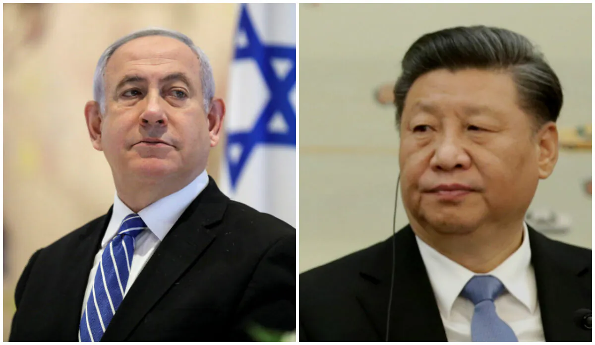 (Bên trái) Thủ tướng Israel Benjamin Netanyahu tham dự cuộc họp nội các làm việc đầu tiên của chính phủ mới tại Hội trường Chagall ở Knesset, Quốc hội Israel ở Jerusalem ngày 24/05/2020. (Ảnh: Abir Sultan/Pool qua Reuters), (Bên phải) Lãnh đạo Đảng Cộng sản Trung Quốc Tập Cận Bình tham dự một cuộc họp với các đại biểu từ Diễn đàn Kinh tế Mới 2019 tại Đại lễ đường Nhân dân ở Bắc Kinh, Trung Quốc vào ngày 22/11/2019. (Ảnh: Jason Lee-Pool/Getty Images)