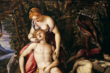 Tác phẩm “Angelica and Medoro” (Angelica và Medoro) của họa sĩ Simone Peterzano, khoảng năm 1560-1596. Tranh sơn dầu trên vải canvas. Bộ sưu tập cá nhân. (Ảnh: Tài sản công)
