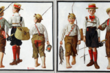 Bức tranh “Fishing Trip, They’ll Be Coming Back Next Week” (Chuyến đi câu cá, bọn trẻ sẽ quay lại vào tuần tới) của họa sĩ Norman Rockwell, năm 1919. Bảo tàng Norman Rockwell, thành phố Stockbridge, tiểu bang Massachusetts. (Ảnh: Tài liệu công cộng)