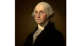 Trong bài diễn văn từ nhiệm, ngài George Washington đã tán dương thành công của Mỹ quốc và ca ngợi công cuộc tự do. Tác phẩm “Tướng George Washington từ nhiệm,” năm  1796, tranh của họa sĩ Gilbert Stuart. (Ảnh: Tài sản công)