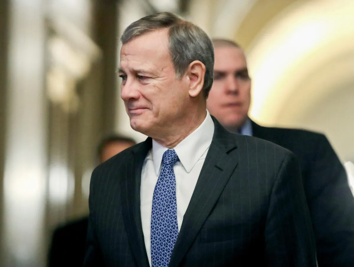 Thẩm phán Tối cao Pháp viện Hoa Kỳ John Roberts tại Hoa Thịnh Đốn vào ngày 31/01/2020. (Ảnh: Mark Wilson/Getty Images)