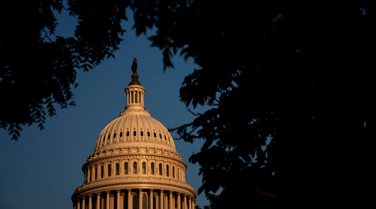 Điện Capitol Hoa Kỳ ở Hoa Thịnh Đốn hôm 31/05/2023. (Ảnh: Stefani Reynolds/AFP qua Getty Images)