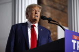 Cựu Tổng thống Hoa Kỳ Donald Trump nói chuyện tại Câu lạc bộ Golf Quốc gia Trump ở Bedminster, New Jersey, hôm 13/06/2023. (Ảnh: Chip Somodevilla/Getty Images)