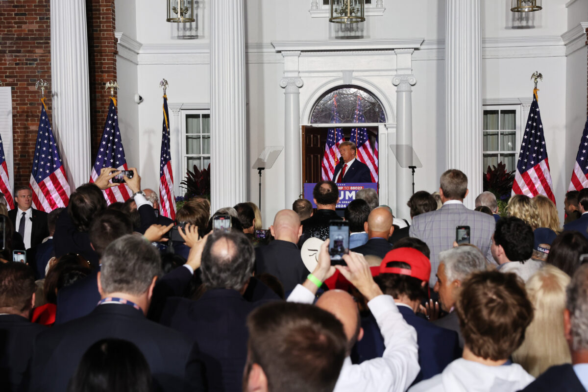 Cựu Tổng thống Hoa Kỳ Donald Trump tại Câu lạc bộ Golf Quốc gia Trump ở Bedminster, New Jersey, hôm 13/06/2023. (Ảnh: Chip Somodevilla/Getty Images)