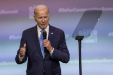 Tổng thống Joe Biden diễn thuyết trong Hội nghị thượng đỉnh Quốc gia về Những cộng đồng An toàn hơn tại Đại học Hartford ở West Hartford, Conneticut, hôm 16/06/2023. (Ảnh: John Moore/Getty Images)