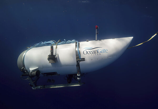 Một tàu lặn mang tên Titan đã từng đến thăm khu vực xác tàu Titanic. (Ảnh: Chuyến thám hiểm OceanGate qua AP)
