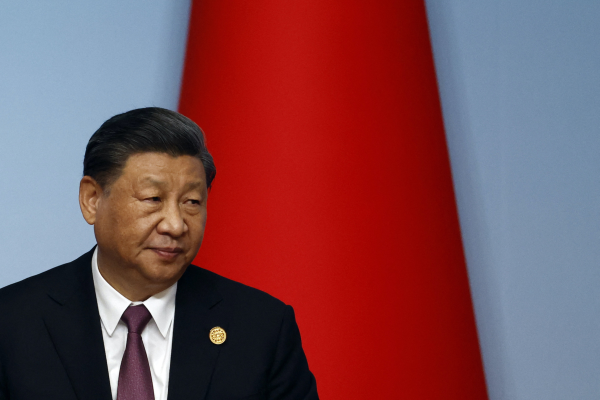 Lãnh đạo Trung Quốc Tập Cận Bình tham dự một cuộc họp báo tại Hội nghị thượng đỉnh Trung Quốc-Trung Á ở Tây An, phía bắc tỉnh Thiểm Tây của Trung Quốc hôm 19/05/2023. (Ảnh: Florence Lo/AFP qua Getty Images)
