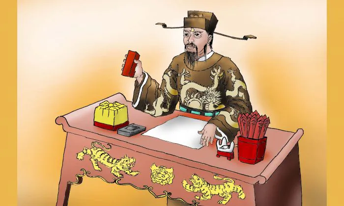 Bao Công thường được gọi là Bao Thanh Thiên, một vị quan huyền thoại thời nhà Tống. Ông luôn thể hiện sự công chính, liêm minh, và cẩn trọng trong các phán quyết trên công đường. (Ảnh: Sun Mingguo/The Epoch Times)