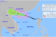 Việt Nam: Bão số 1 mạnh cấp 12, giật cấp 15, tiến vào Quảng Ninh, Hải Phòng