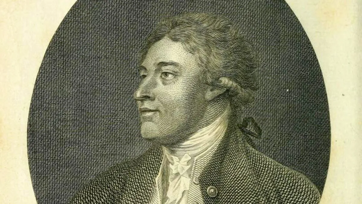Một bức chân dung của Jean-Louis Delolme từ cuốn “Hiến pháp của Anh quốc.” năm 1789. (Ảnh: Tài liệu công cộng)