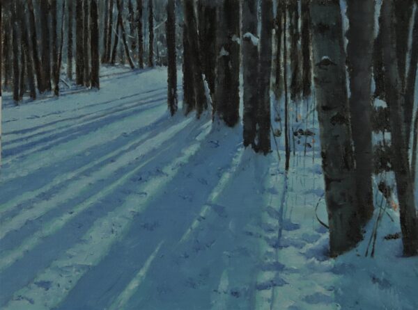 Một nghiên cứu về “Midnight Shadows” (Bóng đêm) của họa sĩ Jake Gaedtke, vẽ năm 2021. Tranh sơn dầu trên vải canvas; kích thước: 11 inch x 14 inch. (Ảnh: Jake Gaedtke)