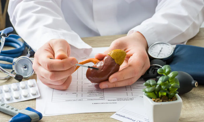 Tại cuộc thăm khám, bác sĩ cho bệnh nhân xem hình dạng của quả thận nằm trên bàn tay. (Ảnh: Shutterstock)