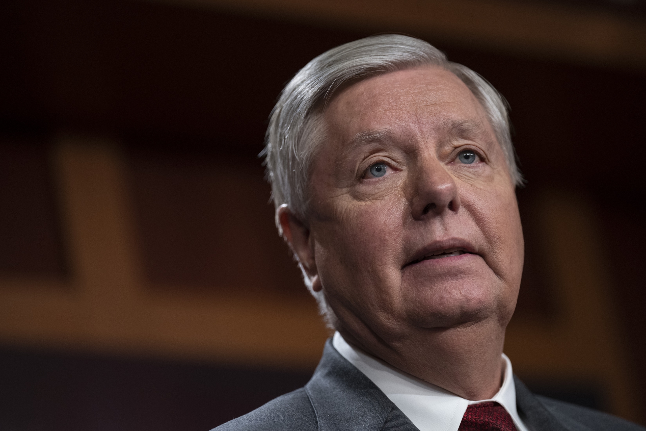 Thượng nghị sĩ Lindsey Graham (Cộng Hòa-South Carolina) tại Hoa Thịnh Đốn, hôm 24/01/2023. (Ảnh: Drew Angerer/Getty Images)