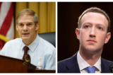 Chủ tịch Ủy ban Tư pháp Hạ viện, Dân biểu Jim Jordan (Cộng Hòa-Ohio) và Tổng giám đốc Meta Mark Zuckerberg trong các bức ảnh tư liệu. (Ảnh: Madalina Vasiliu và Samira Bouaou/The Epoch Times)