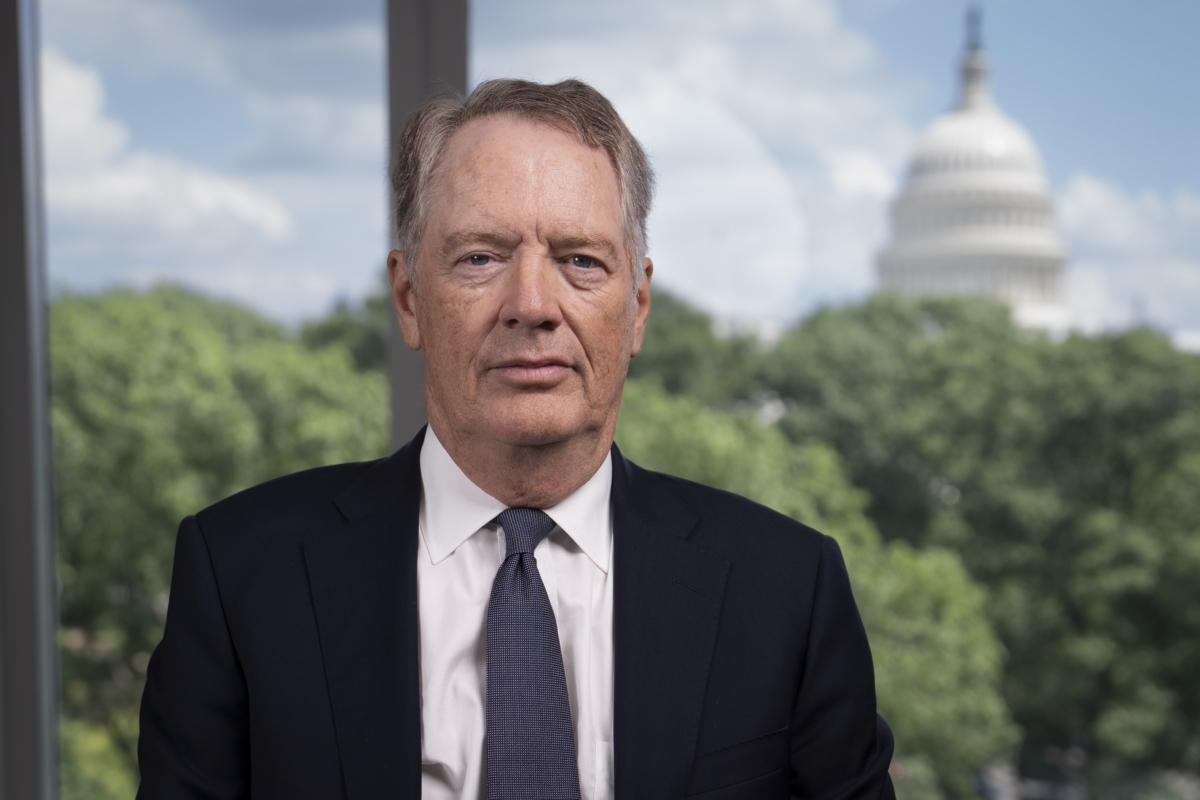 Ông Robert Lighthizer, cựu Đại diện Thương mại Hoa Kỳ và là tác giả của cuốn sách “Không Có Thương Mại Nào Là Tự Do: Thay Đổi Hướng Đi, Đối Đầu Với Trung Quốc, Và Giúp Đỡ Người Lao Động Mỹ,” tại Hoa Thịnh Đốn hôm 10/07/2023. (Madalina Vasiliu/The Epoch Times)