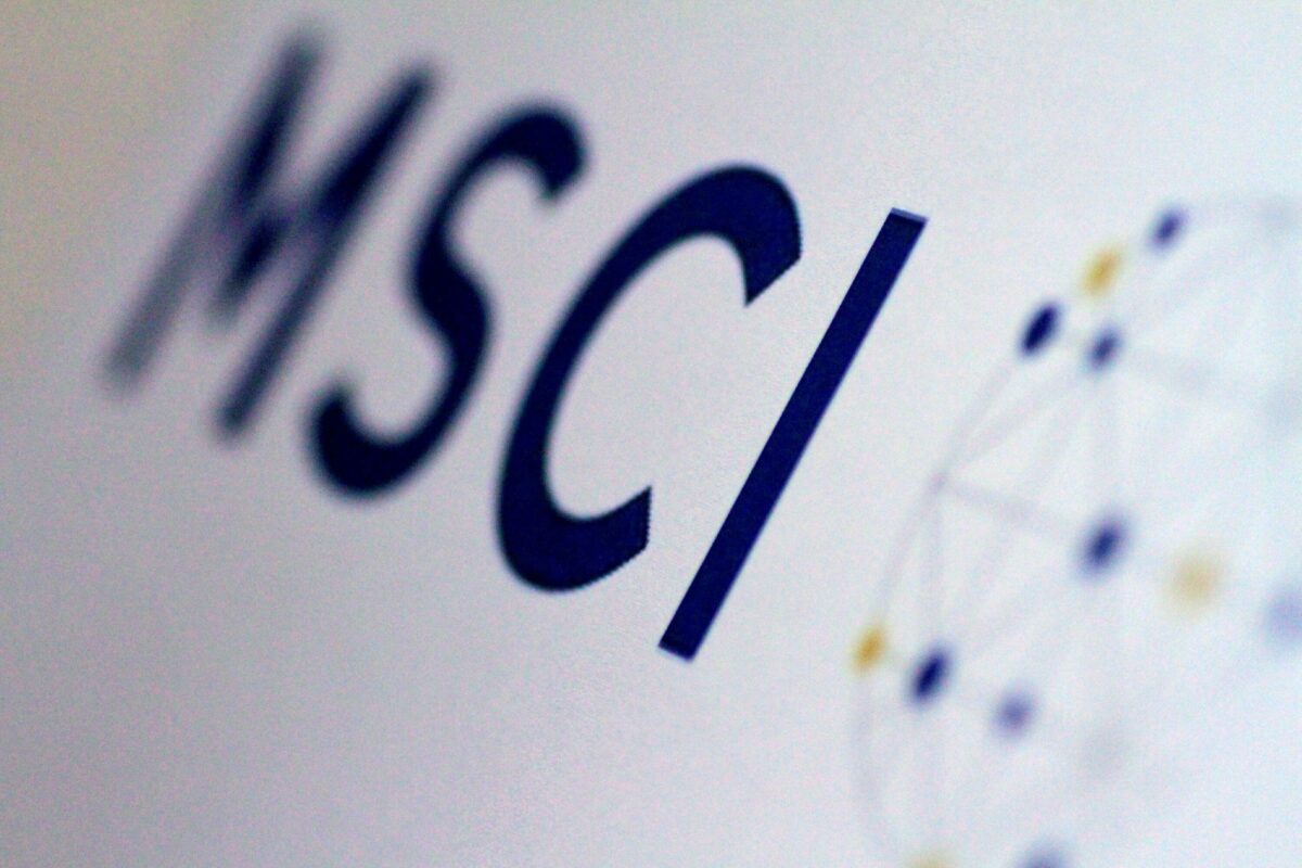 Logo MSCI trong ảnh minh họa vào ngày 20/06/2017. (Ảnh: Thomas White/Reuters)